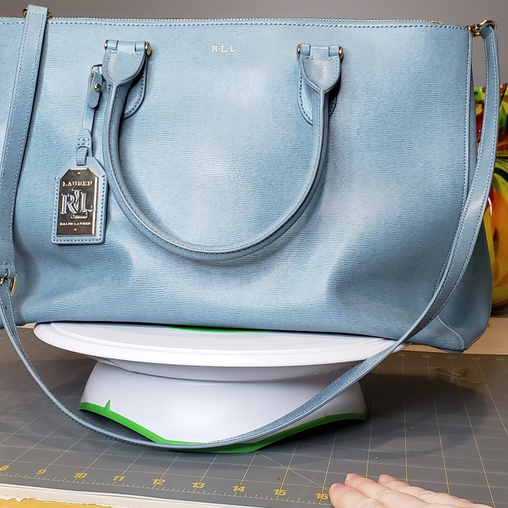 Ralph Lauren Light Blue Newbury Satchel